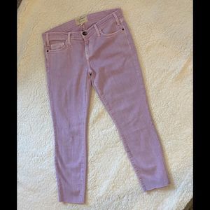 Current/Elliott Light Purple Skinny Ankle Jeans